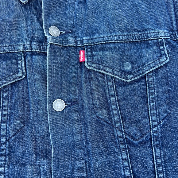 Levi's Commuter Slim Denim Trucker Jacket Sz S - Picture 2 of 8